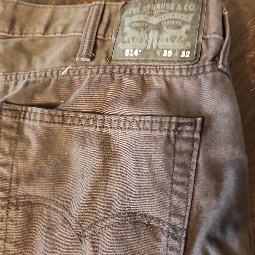 Levi's Men's Charcoal Slim Straight Jeans